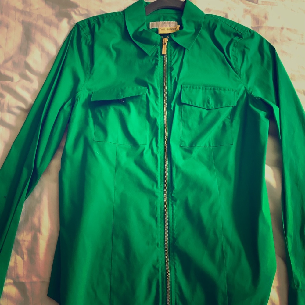 Long sleeve shirt by Michael Kors, green